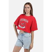 Georgia Hype And Vice Giant Logo Track Top Cropped Tee